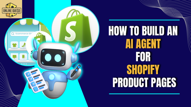 AI agent building a Shopify product page draft for a human to review