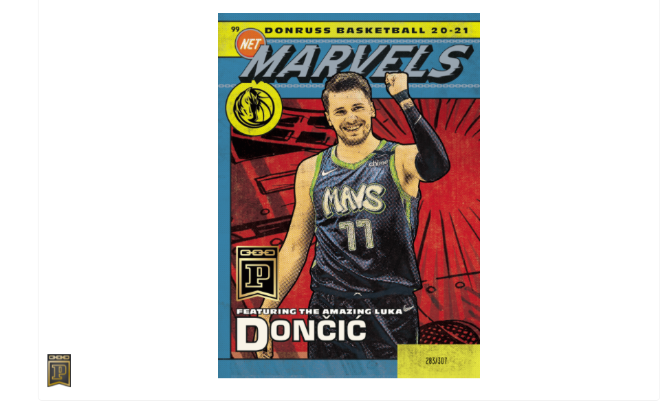 Luke Doncic Panini Prizm Donruss Marvels NFT