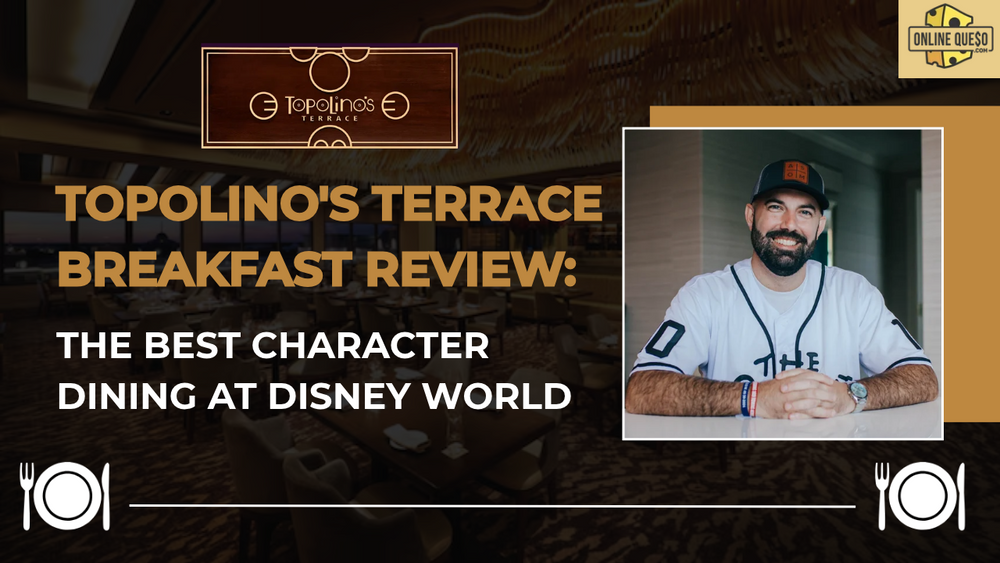 Topolino's Terrace breakfast at Disney's Riviera Resort with Mickey Waffle Dippers and character dining