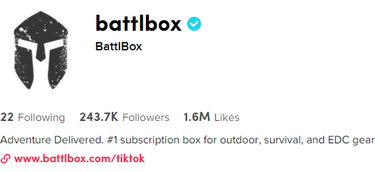 BattlBox TikTok Organic August in Review
